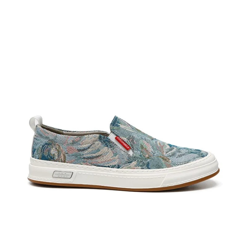 Kemaron Low Top Canvas Shoes Men's Blue-1