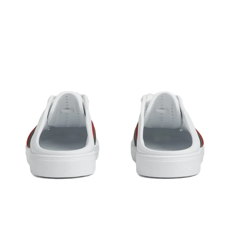 GUCCI ACE Quiet Closed Toe Slippers Women's White-3
