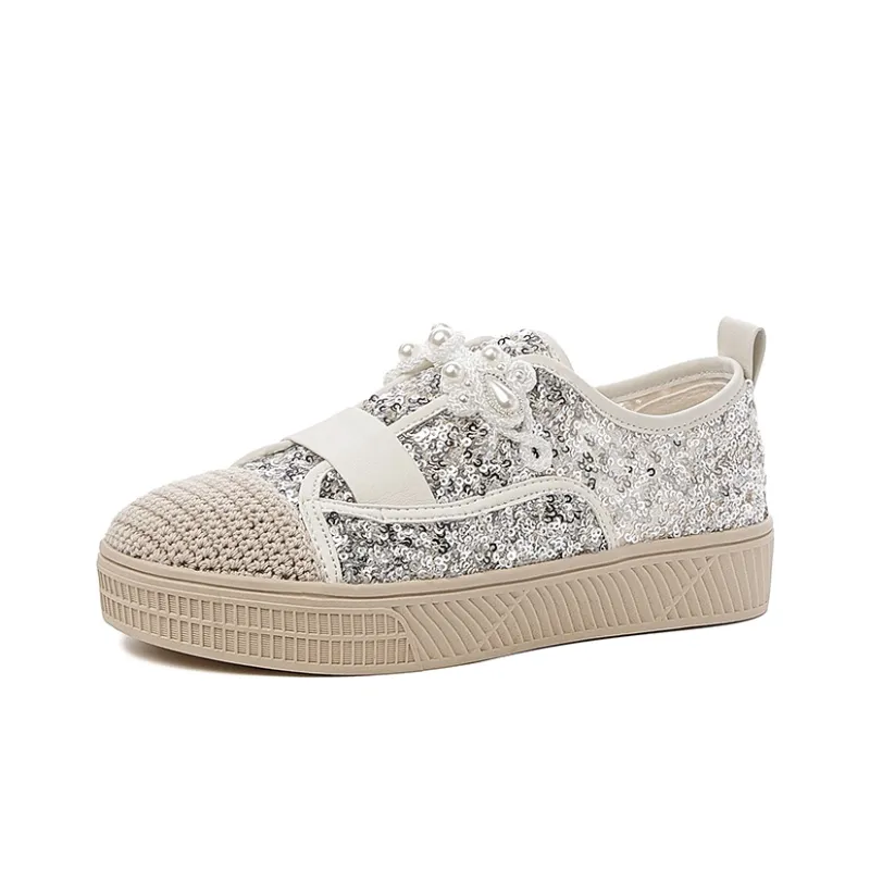 JOSINY Espadrilles Women's Ecru/Silver-1