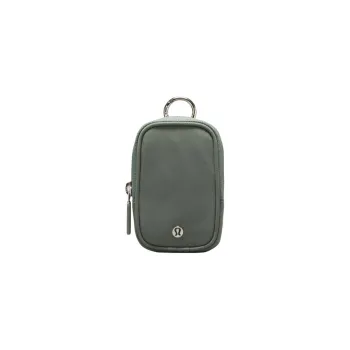 Lululemon Nylon Key Pouch Unisex Gray Green