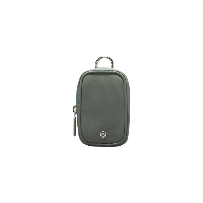 Lululemon Nylon Key Pouch Unisex Gray Green-0