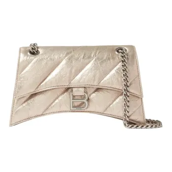 Balenciaga Crush Small Chain Shoulder Bag Women's Black
