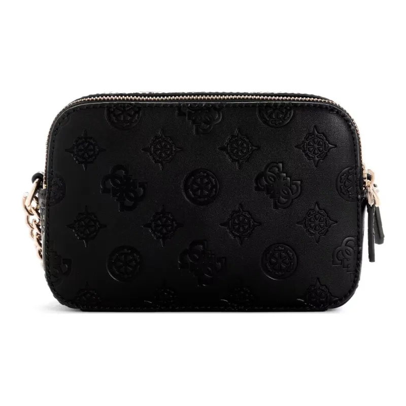 GUESS Faux Leather Camera Bag Shoulder Bag Crossbody Bag Women's Black-2