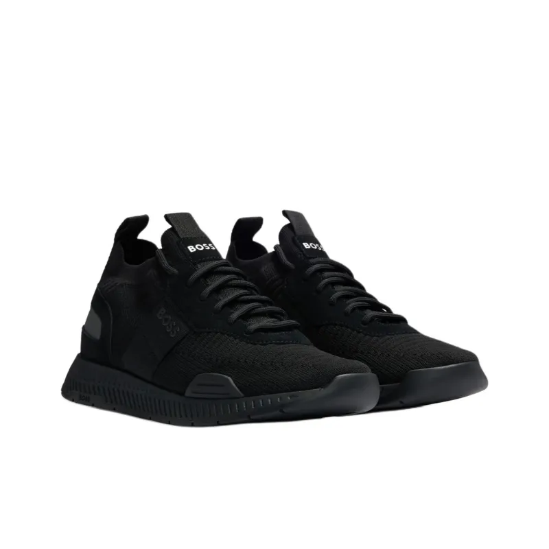 BOSS Knitted-upper Low-top Sneakers-2