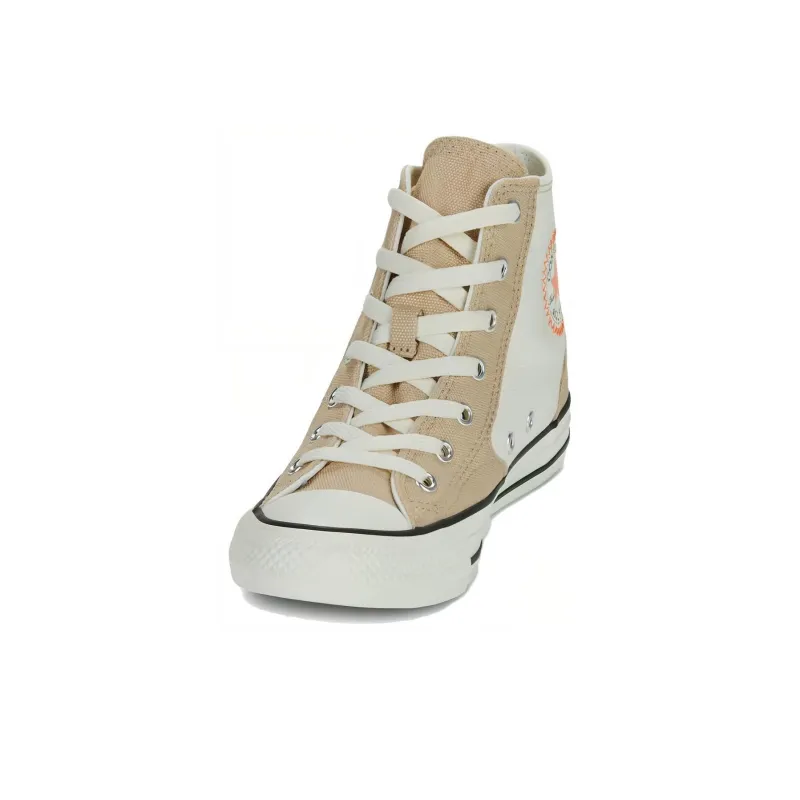 Converse Chuck Taylor All Star Wear resistant And Lightweight High Top Canvas Shoes Unisex Beige-4