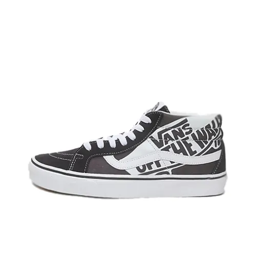 Vans SK8 Skateboard Shoes Unisex Mid-Top Black/White