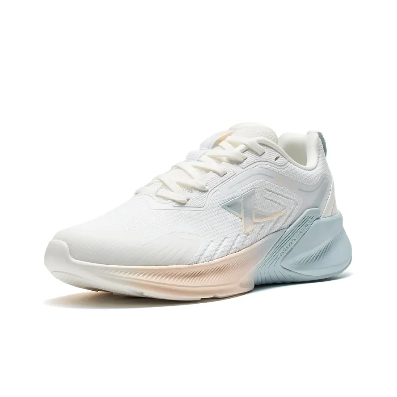 XTEP Cushioning Lightweight Low Top Running Shoes Women's Sail White/Snow Mist Green-2