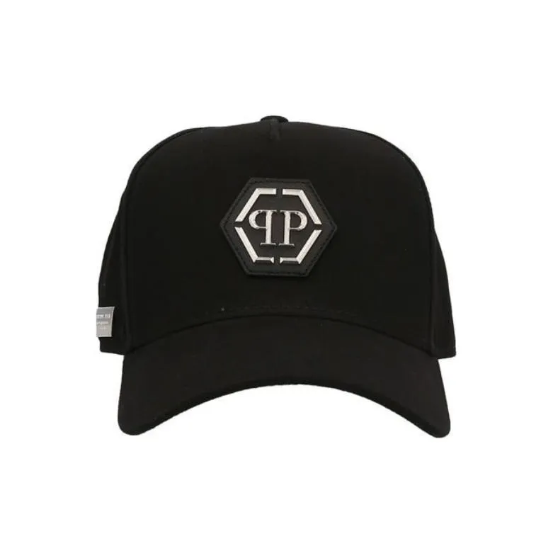 PHILIPP PLEIN Cotton Baseball Caps Men's Black-1