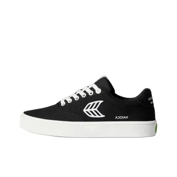 CARIUMA Low Top Canvas Shoes Unisex Black
