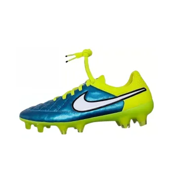 Nike FG Rubber Long Studs Anti Slip Wear Resistant Soccer Shoes Unisex Blue