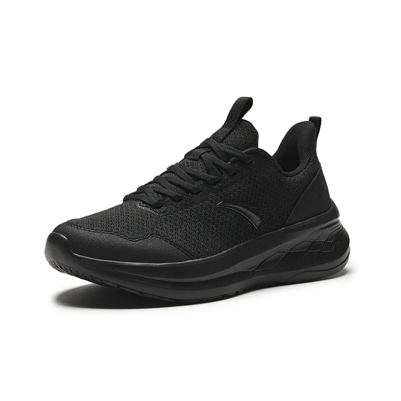 Anta Running Collection Cushioned Slip Resistant Low Top Casual Running Shoes Women's Black-1