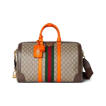 GUCCI Canvas With Leather Canvas Bag Shoulder Bag Crossbody Bag Handbag Travel Bag Women's