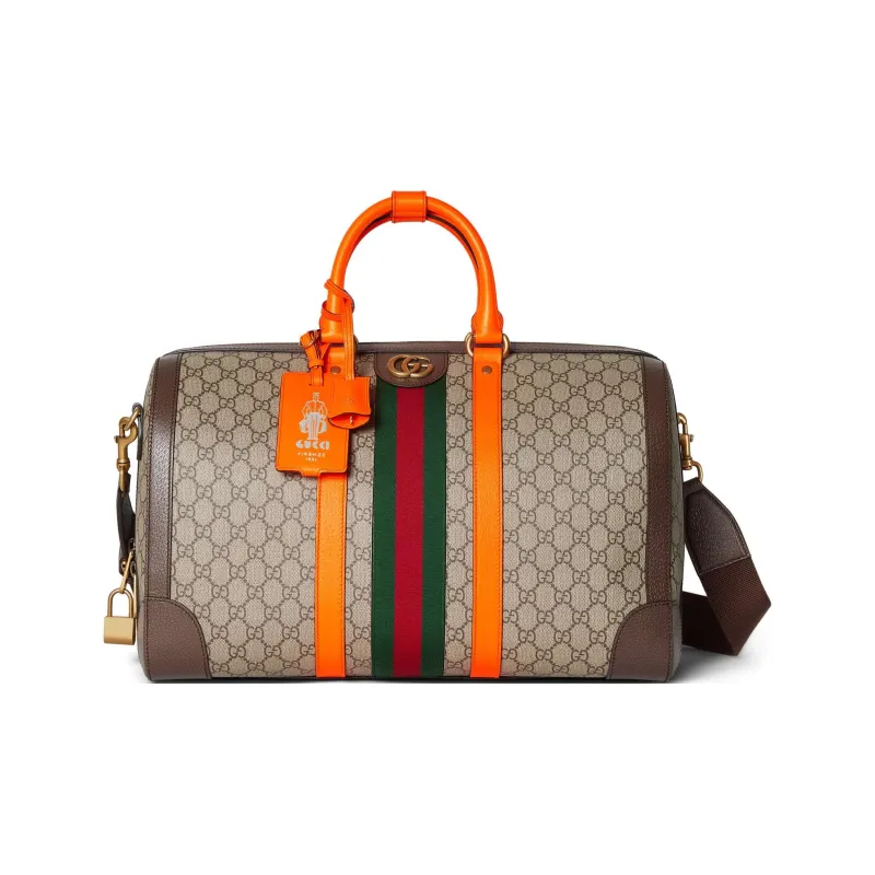 GUCCI Canvas With Leather Canvas Bag Shoulder Bag Crossbody Bag Handbag Travel Bag Women's-0