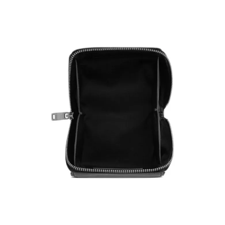 SAINT LAURENT PARIS Sheepskin Handbag Clutch Men's Black-4