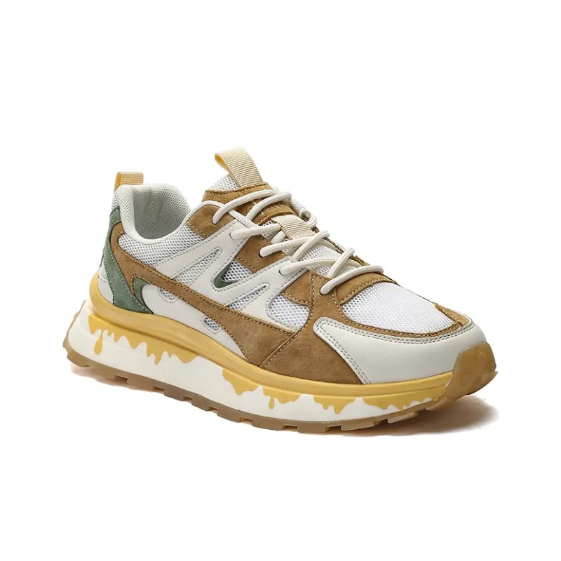 JEEP SPIRIT Casual Shoes Men Low Top White/Orange/Green-3