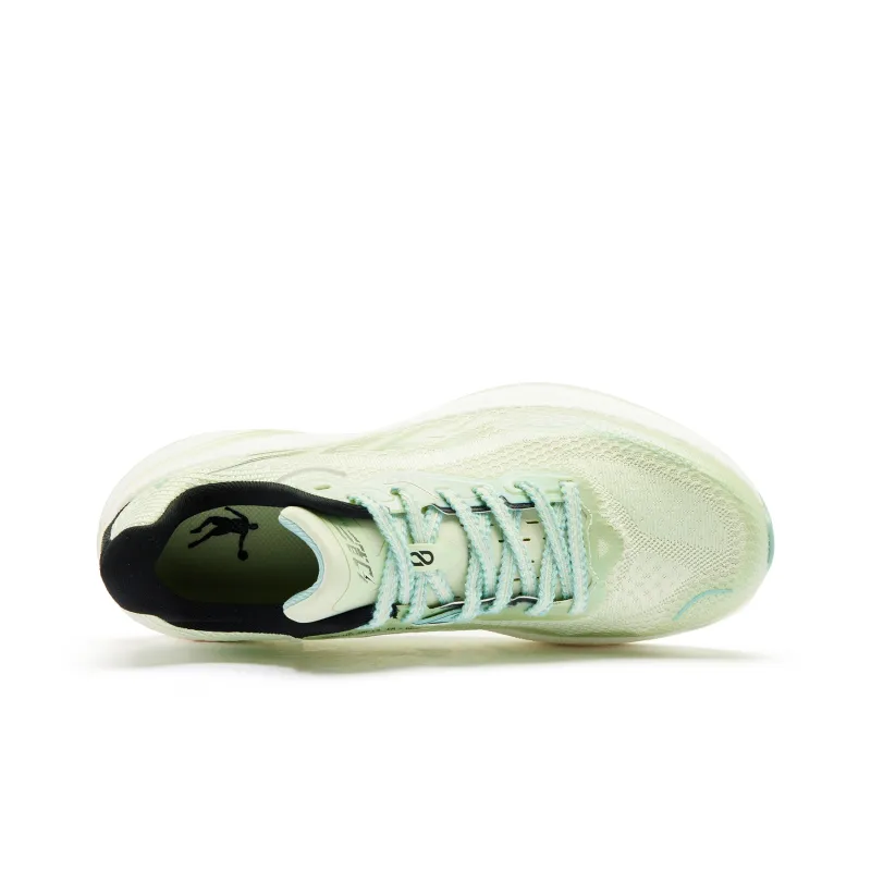 QIAODAN Running Shoes Men Low Top Celadon Light Gray Green-3