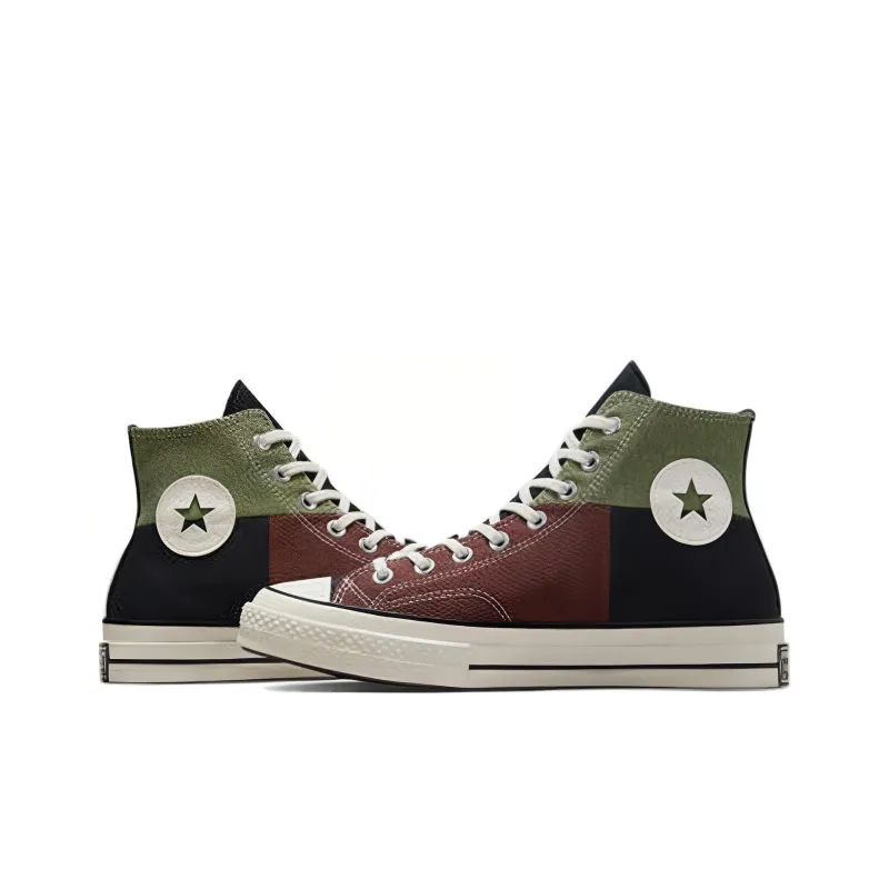 Converse Chuck 70 High 'Crafted Patchwork Trolled Green Earth Brown'-3