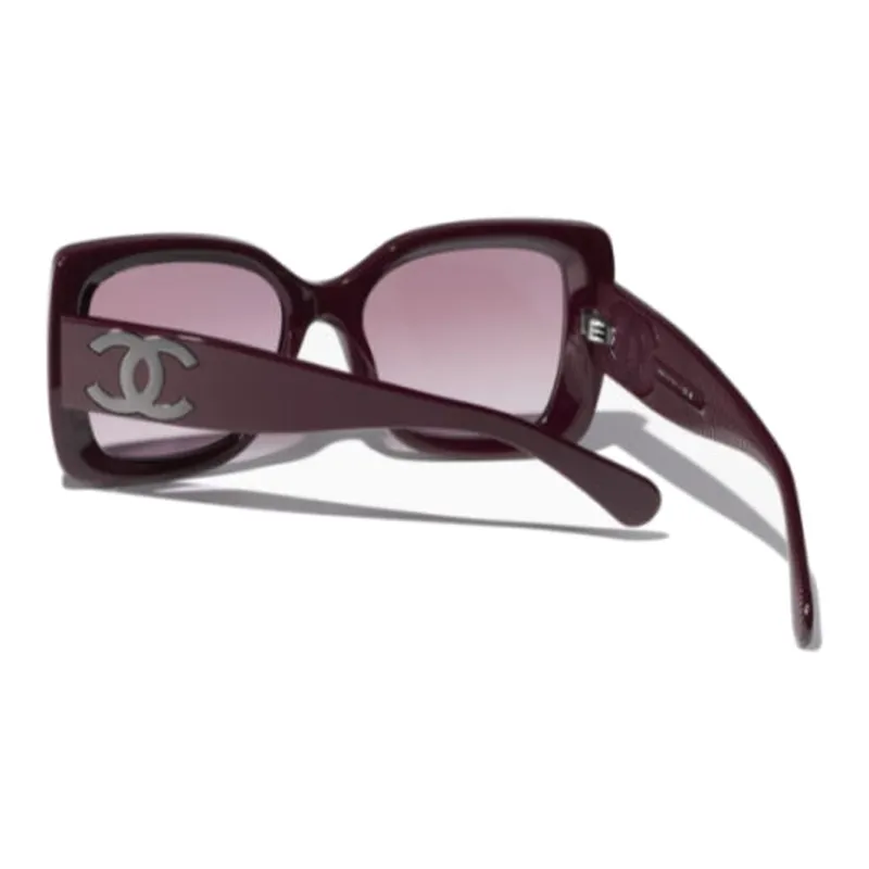 CHANEL Butterfly Sunglasses Women's Ruthenium Red-3