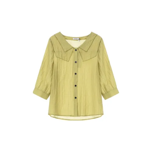 Lagogo Shirts Women's Yellow/Green