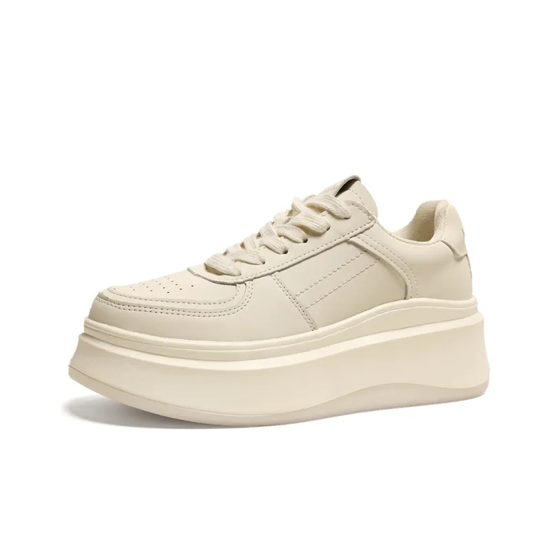 HSTYLE Low-Top Skateboard Shoes Women's White-1