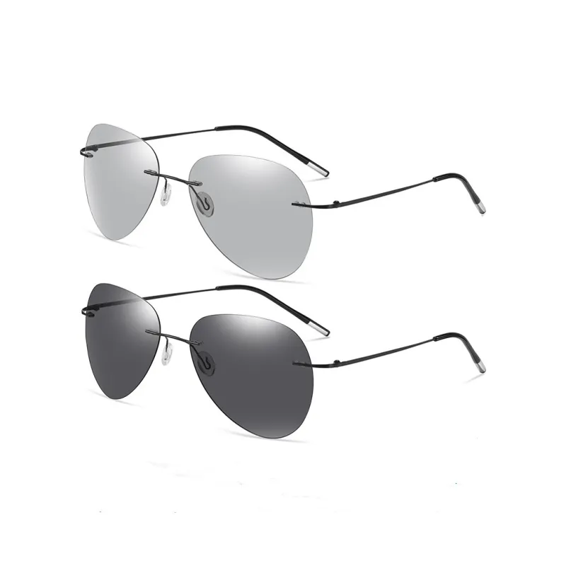 Thunder Pailong Titanium Alloy Aviator Sunglasses Unisex-1