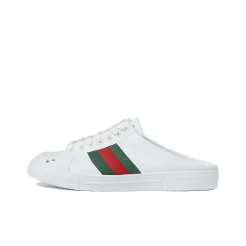 GUCCI ACE Quiet Closed Toe Slippers Women's White