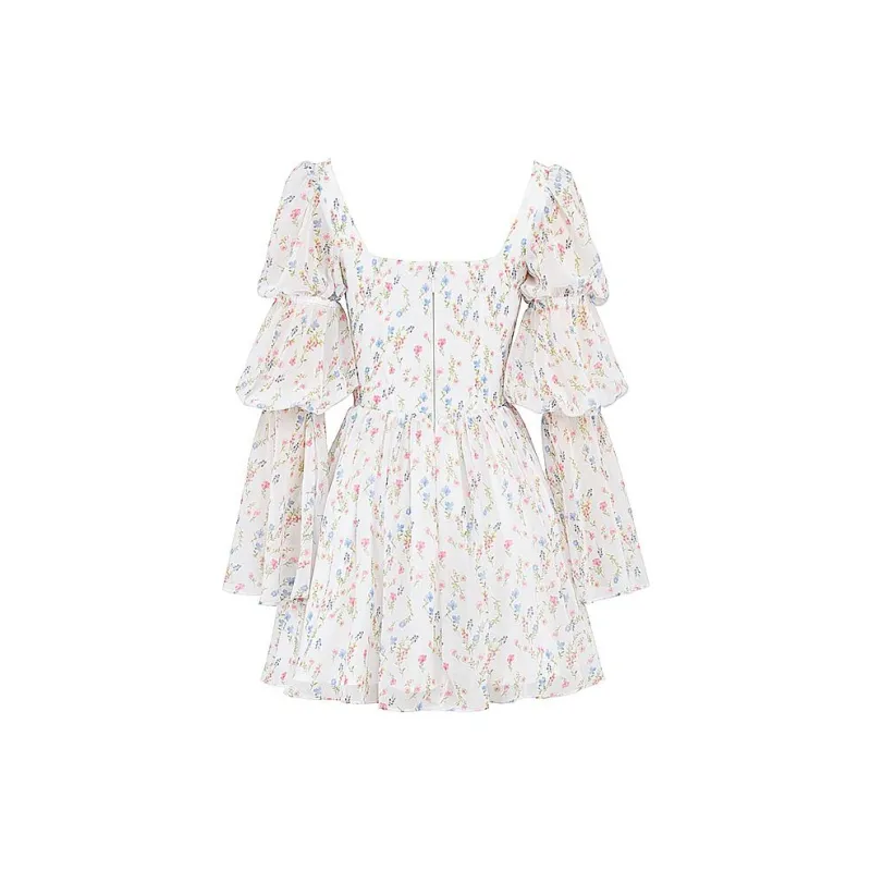 HOUSE OF CB SANCIA Long Sleeved Dress Women's White/White-7