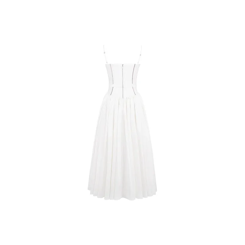 HOUSE OF CB YSABELLA Slip Dress Women's White/White-1