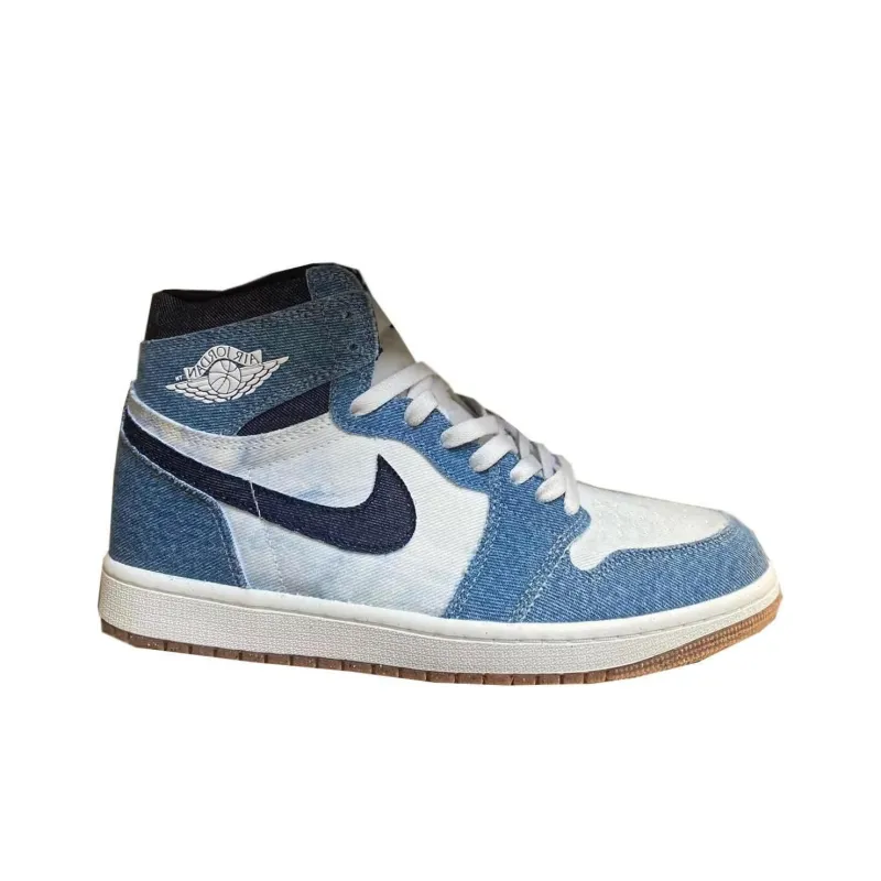 Jordan Air Jordan 1 Retro High OG Cushioned Slip-Resistant High-Top Vintage Basketball Shoes Men's Blue-1