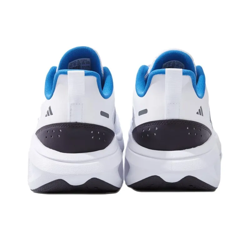 Adidas ALL DAY POWER Cushioning Anti Slip And Wear Resistant Low Top Casual Running Shoes Unisex White Gray Blue-4