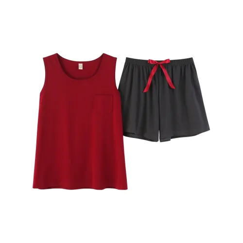 The Story Of The Flower Season Pajama Set Women's Red