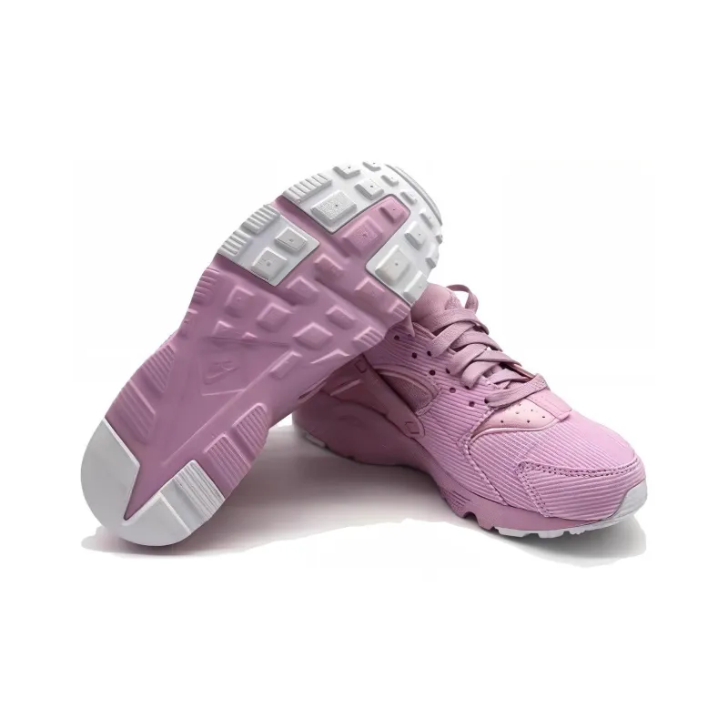 Nike Huarache Run Cushioned Slip Resistant Low Top Running Shoes GS Light Pink-4
