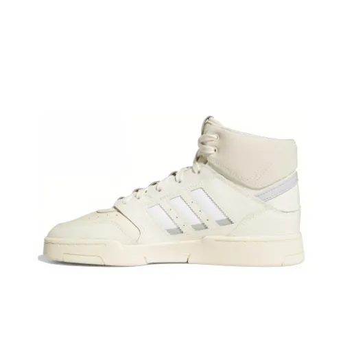 Adidas Originals Drop Step Skateboard Shoes Women's High-Top Off White