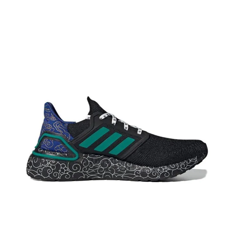 Adidas ULT Slip Resistant Low Top Marathon Running Shoes Unisex Black Green Blue-1