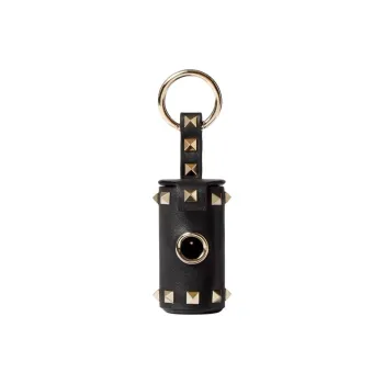 Valentino Rockstud Calfskin Storage Bag Women's Black