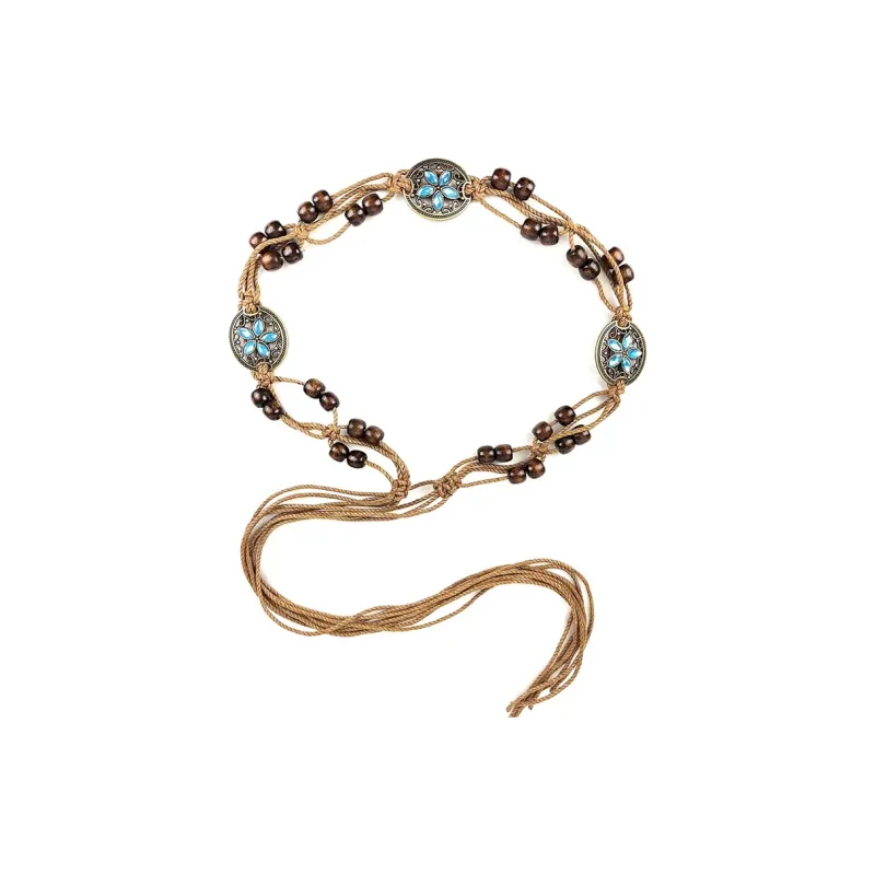 RX UVCUT Woven Ethnic Style Bohemian Belt Unisex-0