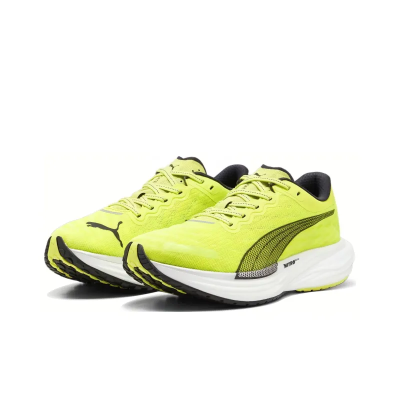 PUMA Deviate NITRO 2 Low Top Casual Running Shoes Men's Yellow Black-2