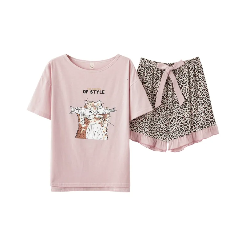 The Story Of The Flower Season Pajama Set Women's Lotus Color-0