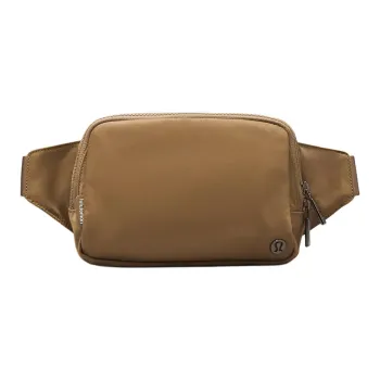 Lululemon Recycled Polyester Shoulder Bag Crossbody Bag Fanny Pack Large Size Unisex Dark Coffee
