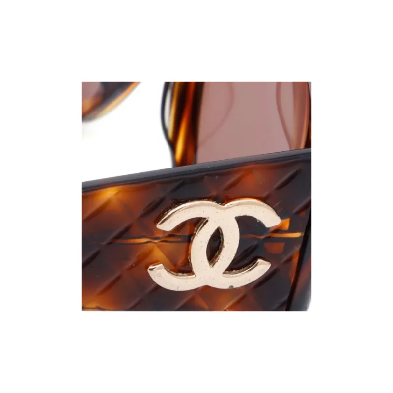 CHANEL Cc Logo Round framed Sunglasses-2