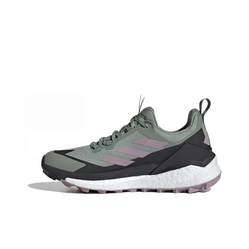 Adidas Terrex Free Hiker 2.0 Low Gore Tex Silver Green Preloved Fig Carbon Women's-0