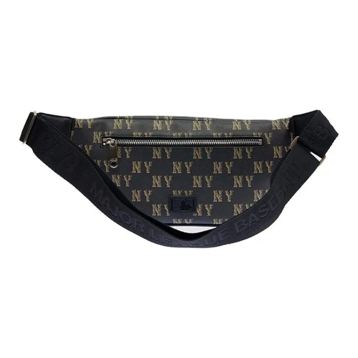 MLB Artificial Leather Shoulder Bag Crossbody Bag Fanny Pack Regular Unisex Black-1