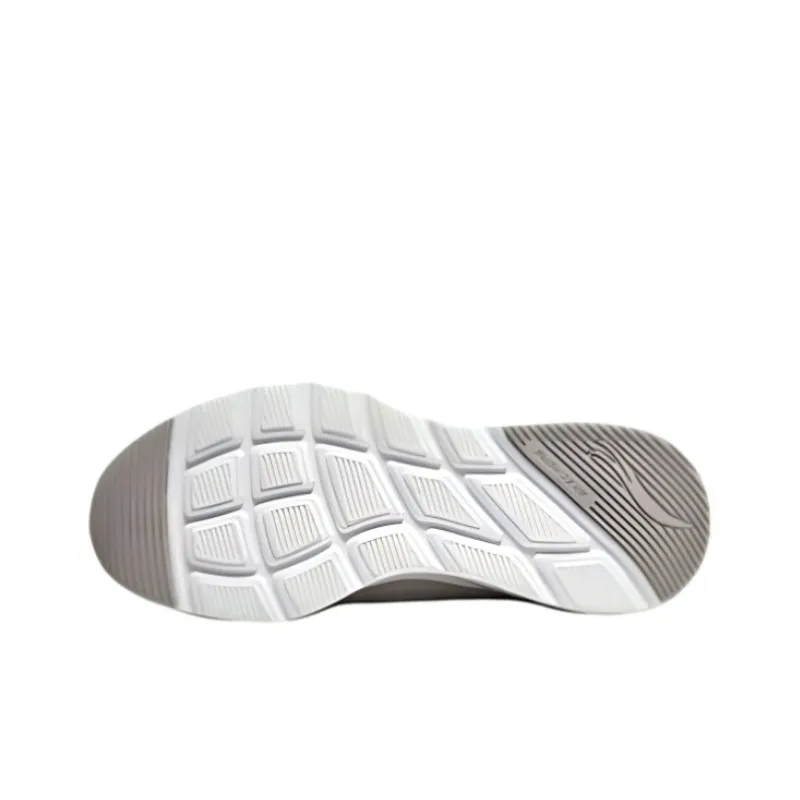 Skechers Shock Absorbers With Abrasion Resistant And Slip Resistant Properties Low Top Running Shoes Men's Natural-4