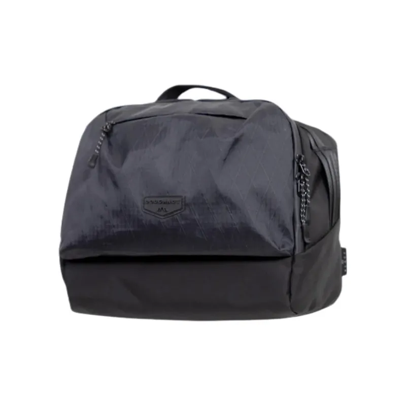 Doughnut Nylon Messenger Bag Crossbody Bag Shoulder Bag Unisex Black-1