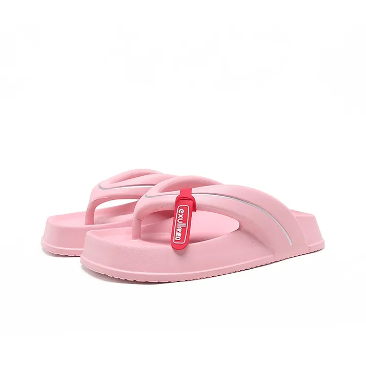 EXULL Q EVA Quiet Flip Flops Women's Pink-1
