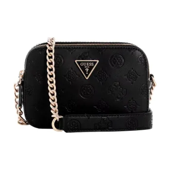 GUESS Faux Leather Camera Bag Shoulder Bag Crossbody Bag Women's Black