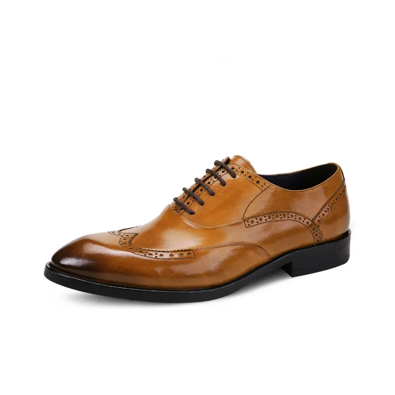 ASTON M.JAZZ Dress Shoes Men Low Top Black/Burgundy/Coffee/Brown-11