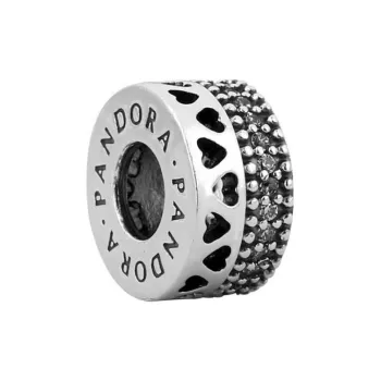 Pandora 925 Sterling Silver Cushion Pad Unisex Silver