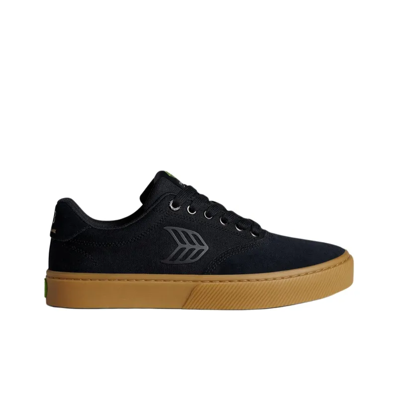 CARIUMA Low Top Skateboard Shoes Unisex Black-1