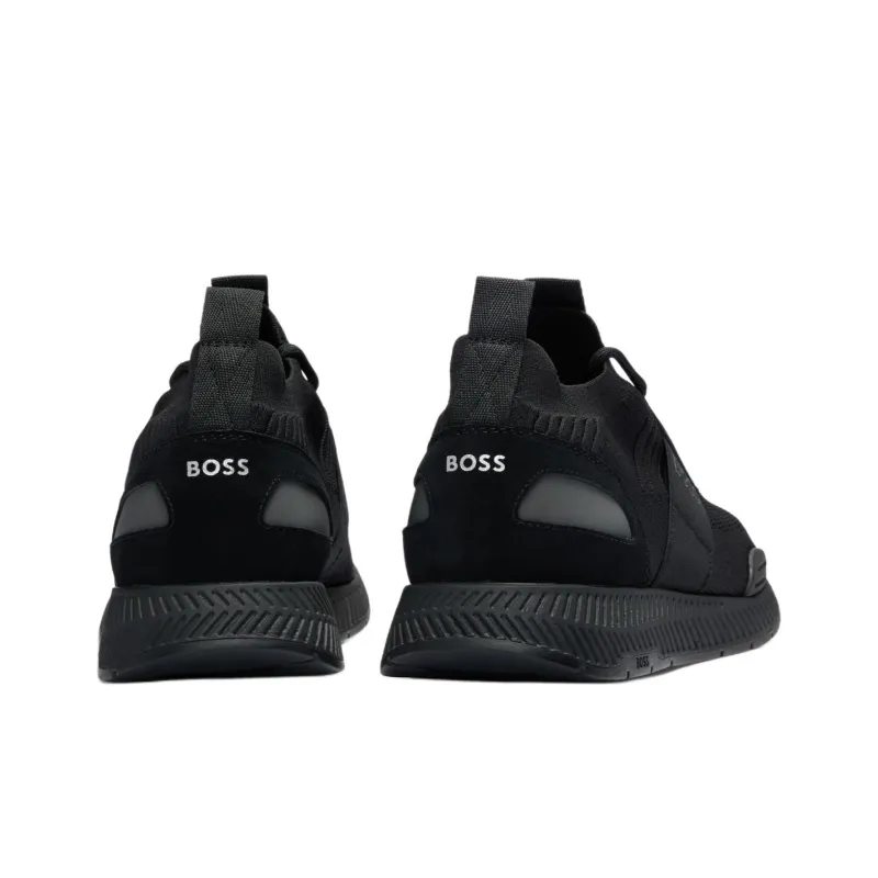 BOSS Knitted-upper Low-top Sneakers-3